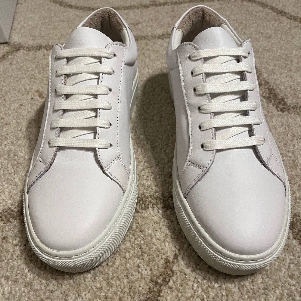 🆕 Italic | Cadence Leather Sneakers - White | M5 / W7 | New